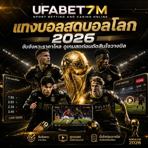 แทงบอลสดบอลโลก 2026 จับจังหวะราคาไหล ดูเกมสดก่อนตัดสินใจวางบิล